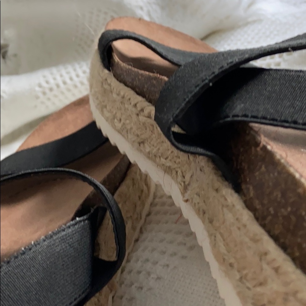 Cork Platform Sandals - Picture 2 of 5